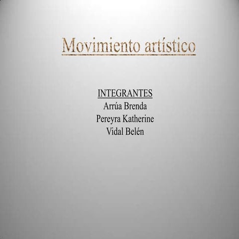 Movimiento artistico. el impresionismo