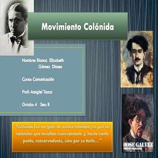 MOVIMIENTO COLÓNIDA