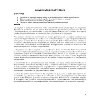 Movimiento de proyectil