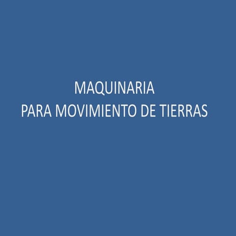 Movimiento de tierra 1