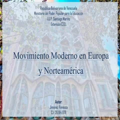 Movimiento moderno en europa y norteamérica