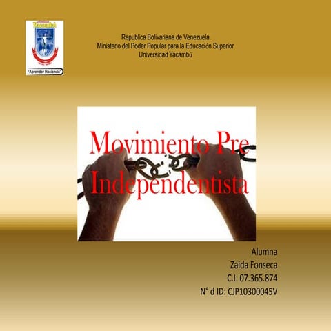 Movimiento preindependentista