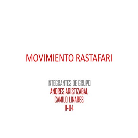 Movimiento rastafari