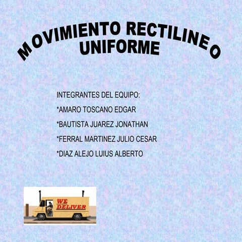 Movimiento rectilineo