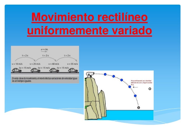 Movimiento rectilíneo uniformemente variado