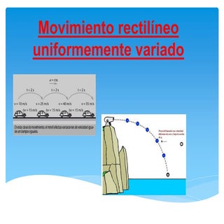 Movimiento rectilíneo uniformemente...