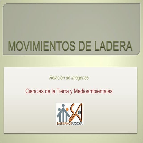 Movimientos de ladera imágenes ctma