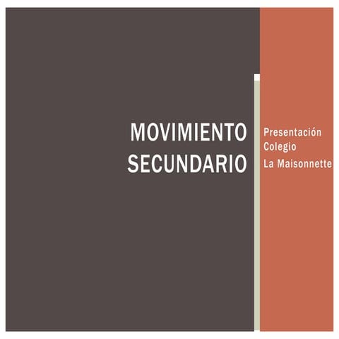 Movimiento secundario