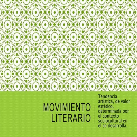 Movimientos literarios bachillerato