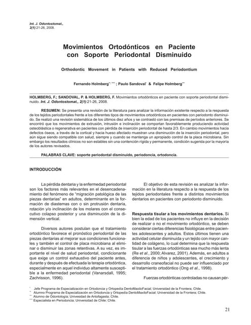 Efectos de ortodoncia en la pulpa dental | PDF