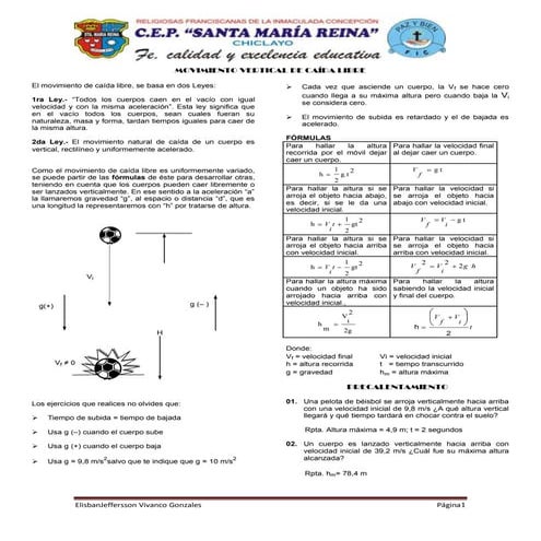 Movimiento vertical de caída libre