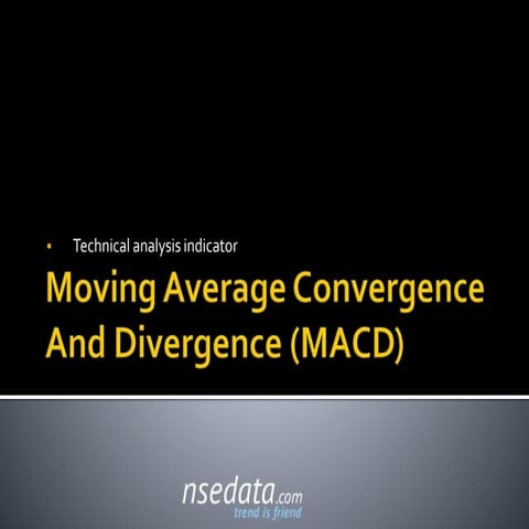 Moving average convergence and divergence - Technical analysis indicator