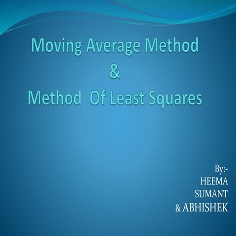 Moving average method maths ppt
