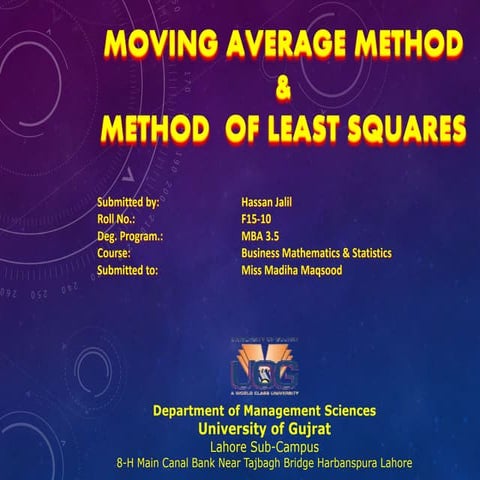 Moving avg &amp; method of least square
