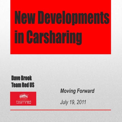 Bringing Carsharing to Your City