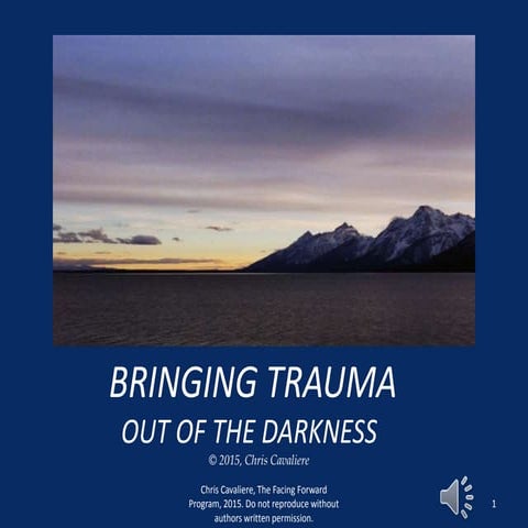 Moving forward in trauma awareness