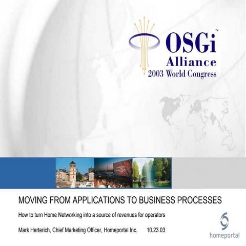 Moving from Applications to Business Processes - M Herterich