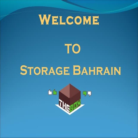 Moving & household storage partner in bahrain | PPT
