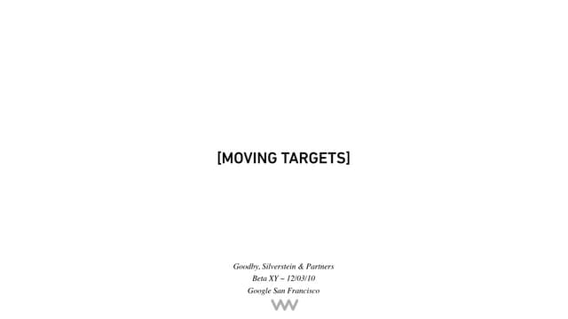 [Moving Targets] #BetaXY 