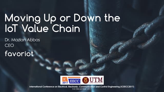 Moving Up or Down the IoT Value Chain
