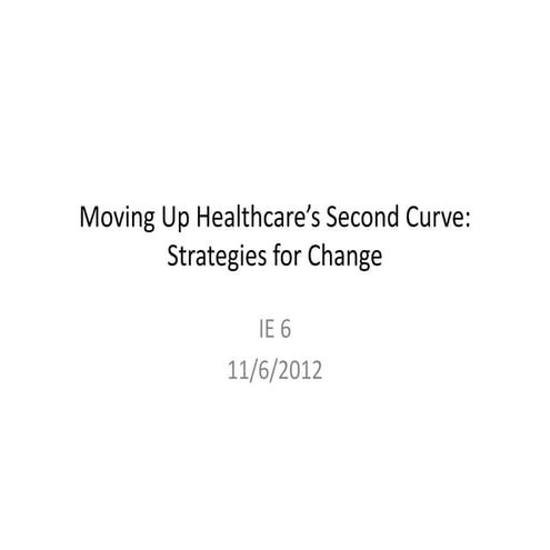 Moving up the curve: Second curve strategies for change