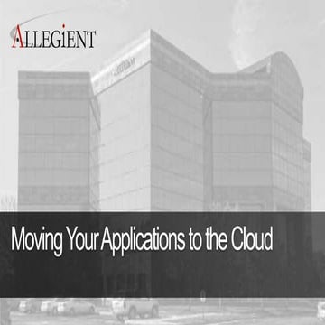 Tips and Tricks for Moving your Applications to the Cloud