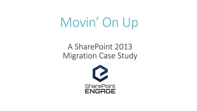 Movin’ On Up - SP Engage Oct 2015