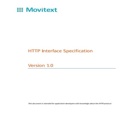 Movitext  http interface  specification