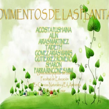 Movimientos de las plantas