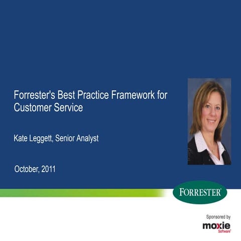 Forrester's Best Practices Framework for Customer Service