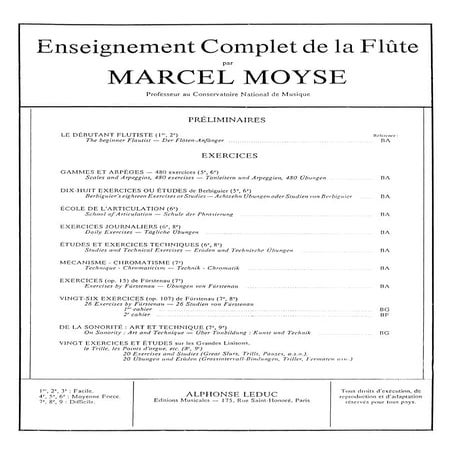 Moyse   de la sonorité - art et technique
