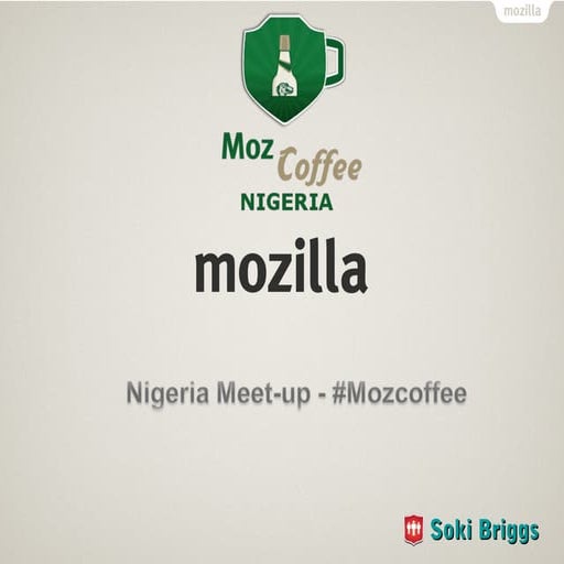 Mozilla Nigeria Coffee presentation