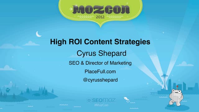 High ROI Content Strategies for SEO