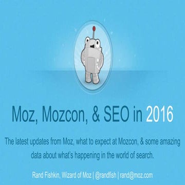 Intro to Mozcon 2016