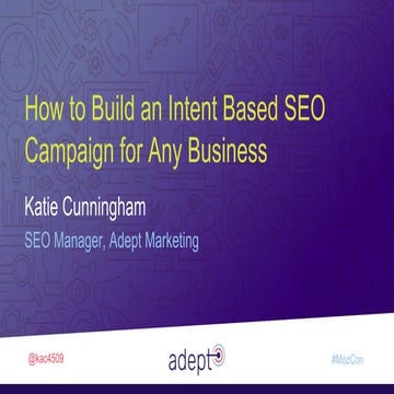 How to Build an Intent Based SEO Campaign for Any Business