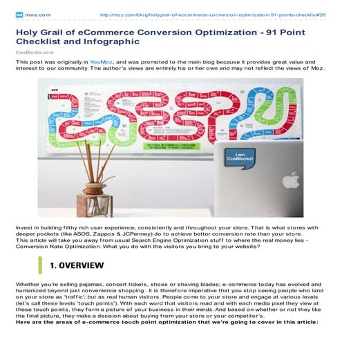 Moz holy grail of e commerce conversion optimization