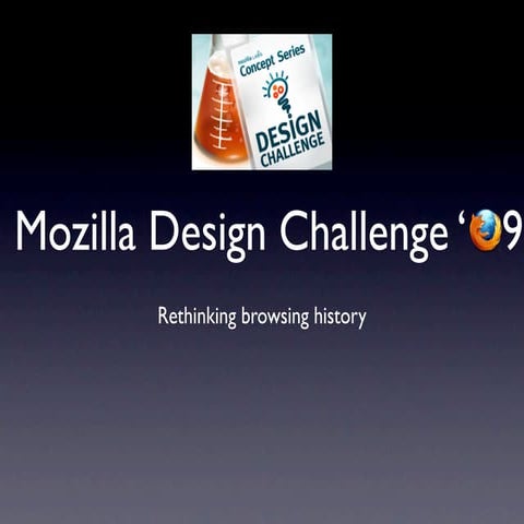 Mozilla Browsing History Design Challenge