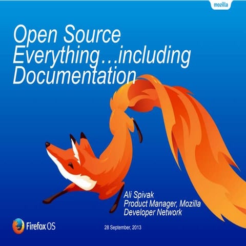 Open Source Everything...including documentation