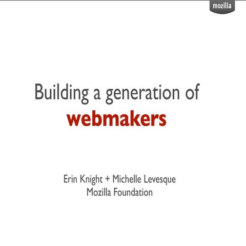 Mozilla webmakers