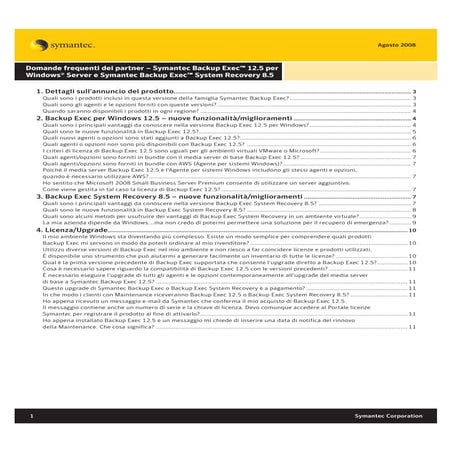 Symantec Backup Exec 12.5 for Windows Server e Symantec Backup Exec System Re...