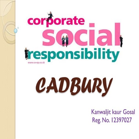 Corporate Social Responsibility of Cadbury