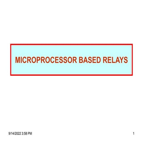 Microprocessor based overcurrent relay.pptx