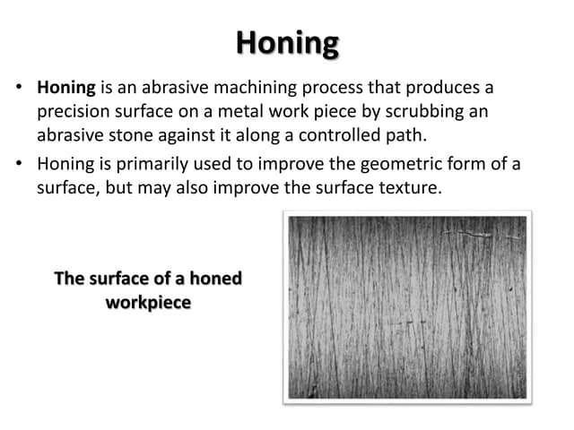 Honing, Lapping & Electroplating