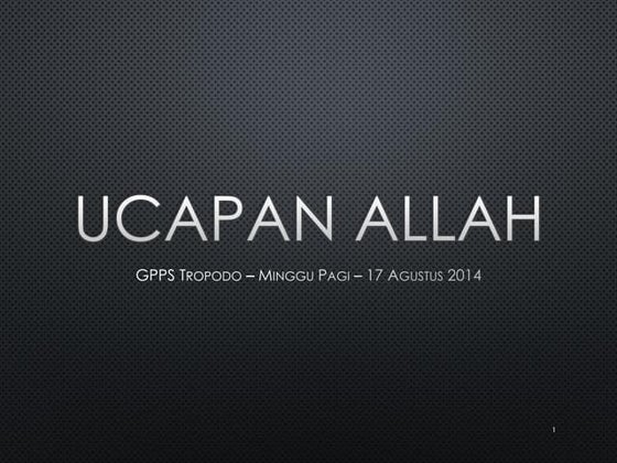 GPPS Tropodo - 2014-10-19 Imanuel | PDF