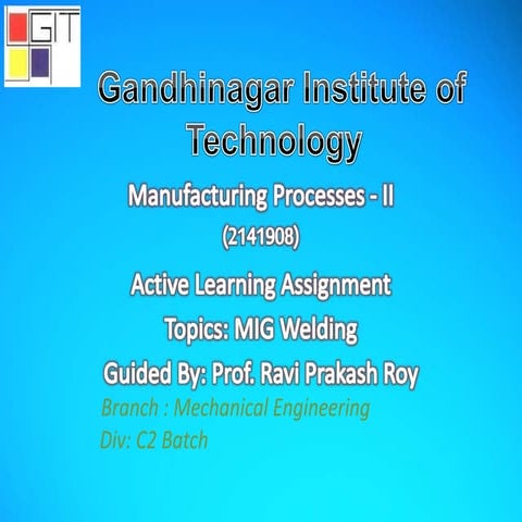 Gas Metal Arc Welding (GMAW)