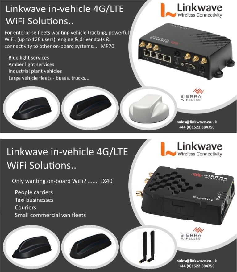 InVehicle Routers WiFi and 4G/LTE Connectivity