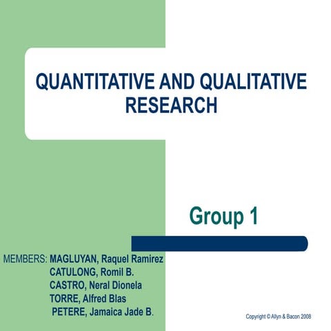 Comprehensive Overview of Quantitative and Qualitative Research Methods ...
