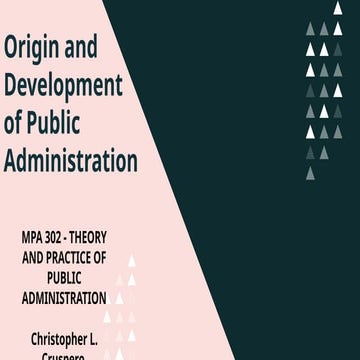 master in public administration MPA 3112 | PPTX