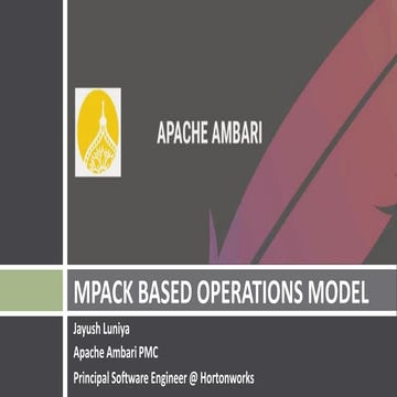 Mpack Based Operations Model