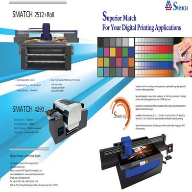 UV flatbed printer brochure 